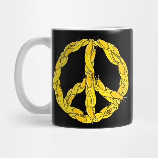 Banana Slug Peace Sign by CattGDesigns